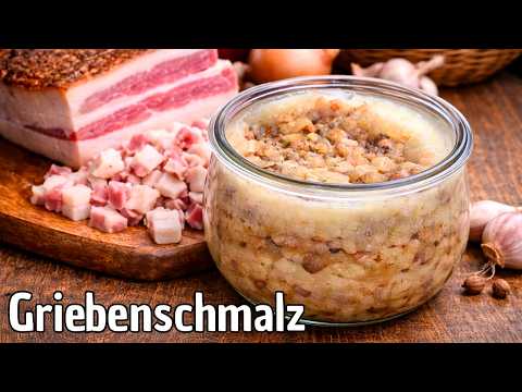 Leckeres Griebenschmalz mit Apfel und Zwiebel 😋 lecker einfach gemacht #287
