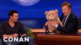 Seth MacFarlane's "Ted" R-Rated Teddy Bear Malfunctions - CONAN on TBS