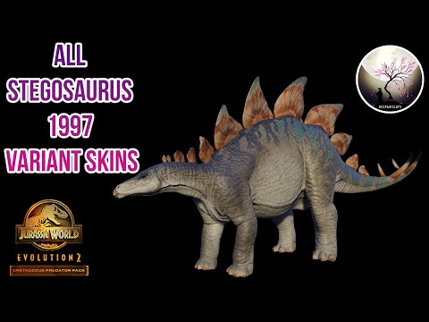 ALL STEGOSAURUS 1997 VARIANT SKINS SHOWCASE!!! [4K] Jurassic World Evolution 2