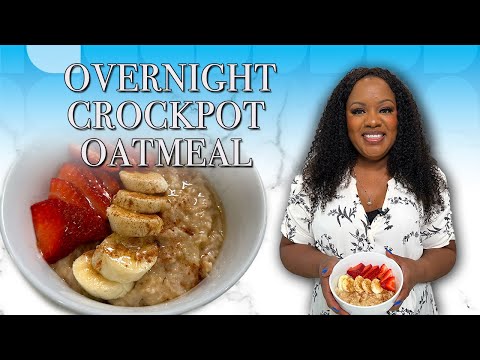 EASY OVERNIGHT CROCKPOT OATMEAL RECIPE!