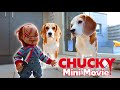 Little Evil Chucky vs Funny Beagles PRANK :  Mini Movie