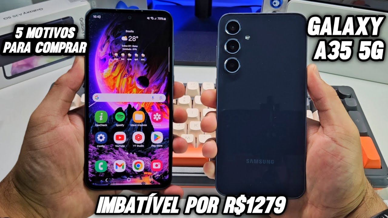 GALAXY A35 5G POR R$1279! 5 MOTIVOS PARA COMPRAR!