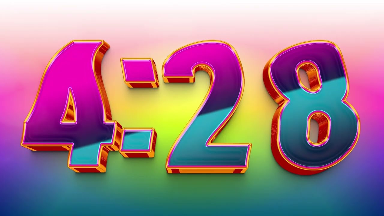 Countdown 5 Minute Neon Warp Party Timer