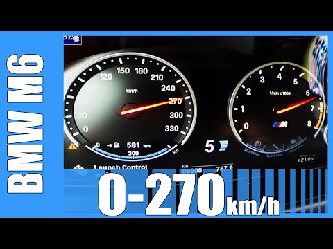 560 HP BMW M6 Gran Coupe Acceleration BRUTAL! 0-270 km/h LAUNCH CONTROL Beschleunigung Test Autobahn