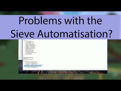 Sieve & Autonomous Activator Automatisation are not working? This will help