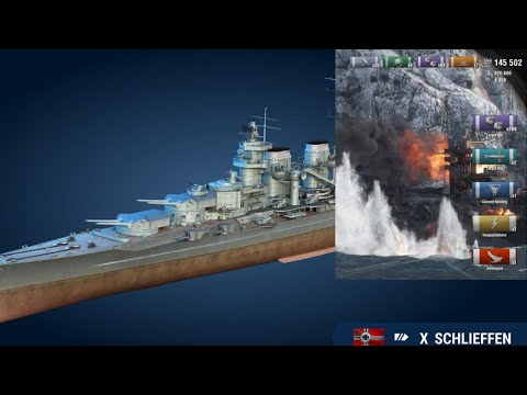 World of Warships Schlieffen in brawl - That was fun!