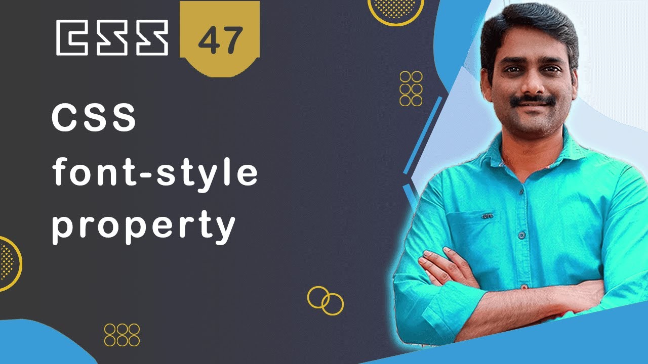 CSS font-style Property | Make text italic - CSS Tutorial 47 🚀