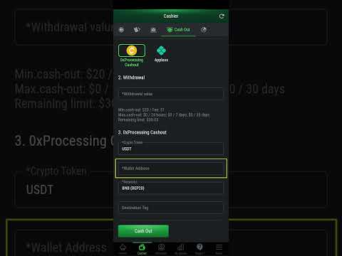 Tutorial en video: Retirar USDT en PokerFi (Versión móvil)