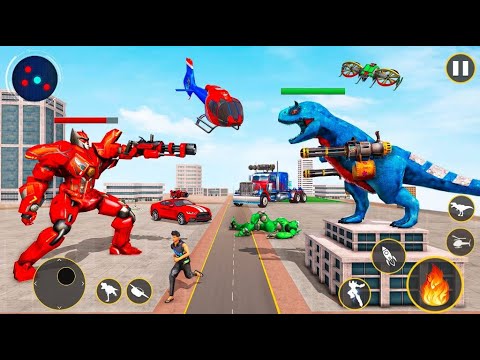 Police Truck Robot Game – Dino- Android Gameplay | Walkthrough a Game