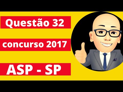 Questão 32 do concurso de 2017 para agente de Segurança Penitenciaria de São Paulo.