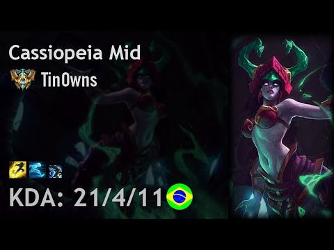 Cassiopeia Mid vs Corki - TinOwns - BR Challenger Patch 7.19