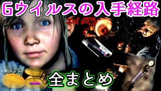 【エイダウォン】Gウイルスの入手経路全まとめ オペレーションラクーンシティ バイオハザード2 RE2 ダークサイドクロニクルズ アンブレラクロニクルズ瀕死 考察