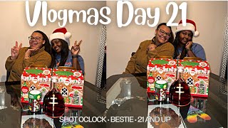 Vlogmas Day 21 | Building Gingerbread Houses Drunk  😳| Did We really get Lit ?
