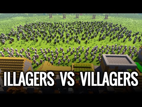 Minecraft - ILLAGERS VS VILLAGERS | Part 1