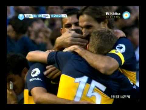 Boca 1 - Racing 0 Gol Caruzzo / Fecha 17 Torneo Inicial