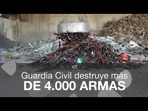 La Guardia Civil destruye más de 4.000 armas en Las Palmas
