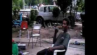 young cool (cooly) just bullshitn back home around the hood  in 210 making the mixtape.