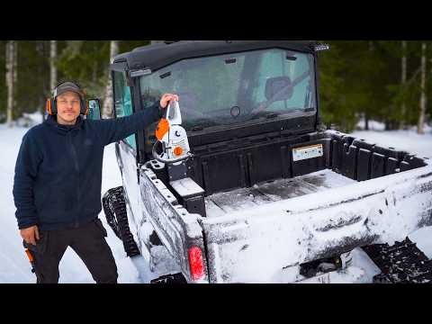 Mounting UTV Tracks, Building a Chainsaw Holder and Seeing the Pope in Rome