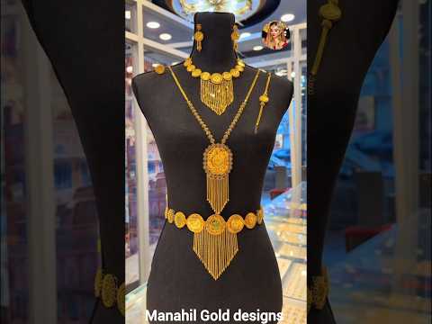 Yemen Gold Long necklace For bride design ❤️| #trending Gold necklace 😍