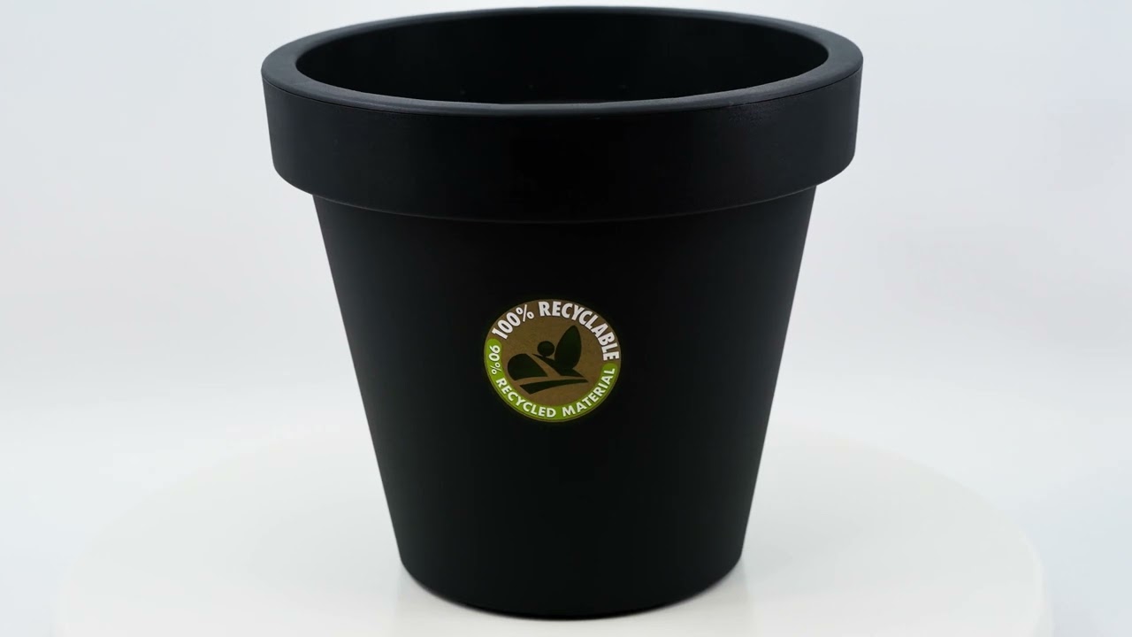 Anthracite Large Flower Pot Planter 35 x 31 cm