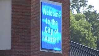 preview picture of video 'New City Of Austell LED Sign - Austell,Ga 06-27-2012© (16x9)'