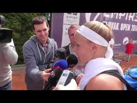 EMPIRE Slovak Open 2018: 2R, interview, Rebecca SRAMKOVA (SVK) - Anhelina KALININA (UKR) 2-6 4-6