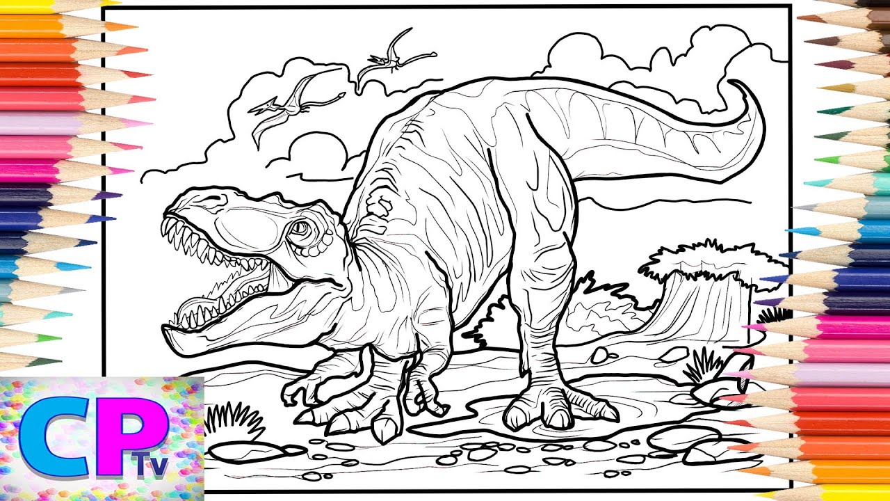 Tyrannosaurus Rex Coloring Pages/World of Dinosaurs/Elektronomia - Sky High pt. II [NCS Release]