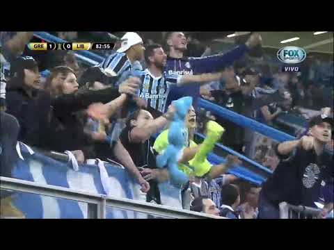 Gol de David Braz. Gremio 2 - Libertad 0. Octavos de Final - Ida. Copa Libertadores 2019