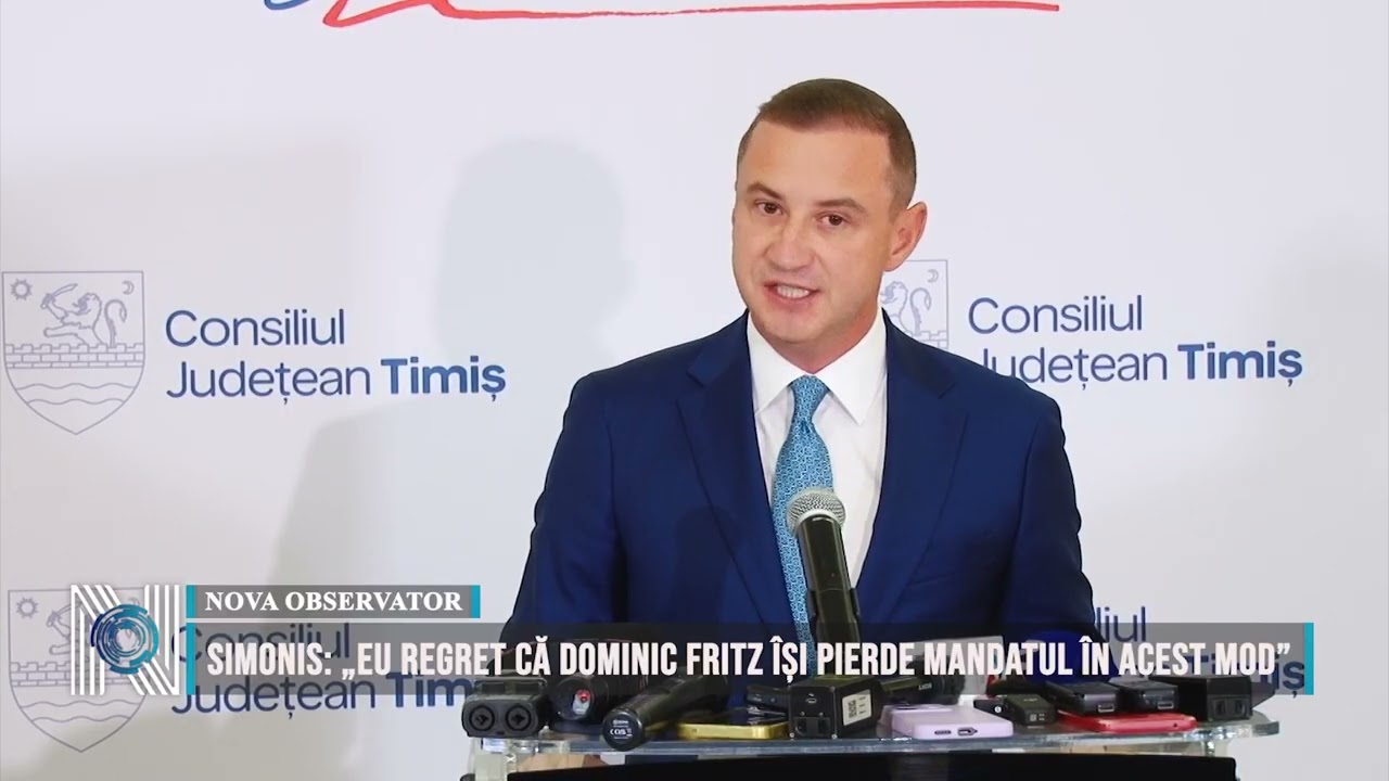 Simonis: „Eu regret că Dominic Fritz își pierde mandatul în acest mod”