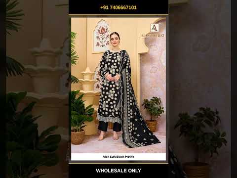 Alok Suit Black Motifz – product video thumbnail