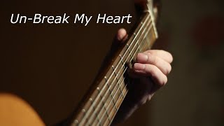 Download lagu Unbreak my Heart Guitar Fingerstyle cover : Easy tabs sheet mp3