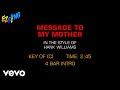 Hank Williams - Message To My Mother (Karaoke)
