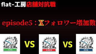 【flat-工房店舗対抗戦】店舗同士で競わせてみた。part5【Xフォロワー増加数】
