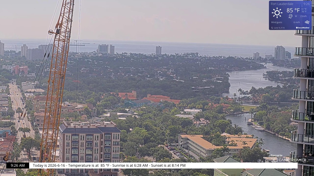 Live webcam view of Fort Lauderdale City Panorama