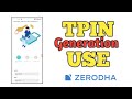 CDSL Tpin Generation And How To Use Tpin In Malayalam Tutorial Zerodha