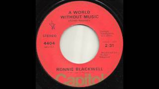 Ronnie Blackwell - A World Without Music