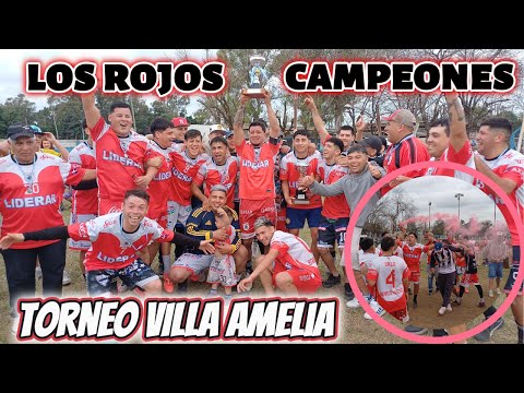 Los Rojos campeones Final torneo Villa Amelia