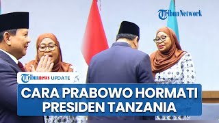Adab Prabowo Bertemu Presiden Tanzania, Hormati & Tak Jabat Tangan hingga Kehadiran Dinantikan Warga