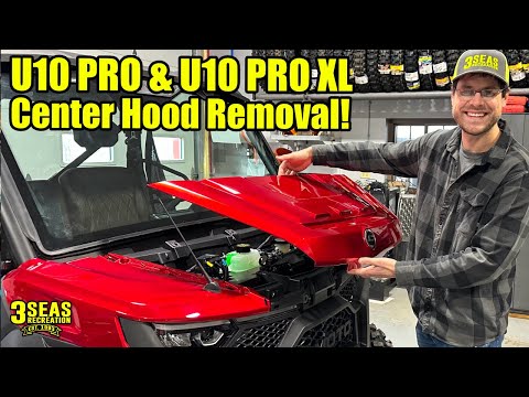 CFMoto U10 Pro & U10 Pro XL Center Hood Removal & Install! Don't break your hood!