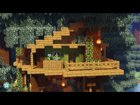 EPIC Taiga Treehouse Build - Minecraft Tutorial