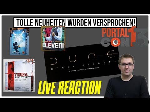 PORTAL GAMES NEUHEITEN 2020 Live Reaction - Portal Con 13 (Dune House Secrets, Vienna Connection)
