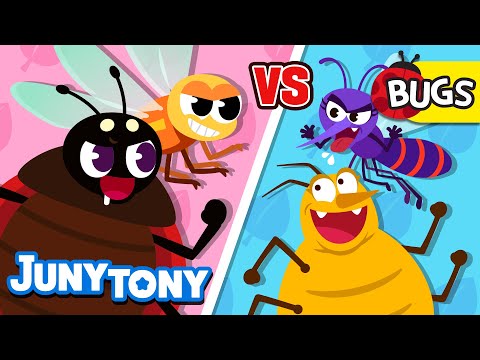 Beneficial Insects and Harmful Insects | 🐞Good Bug? Bad Bug?🦟 | Insect Songs for Kids | JunyTony