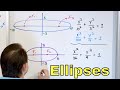 01 Conic Sections Ellipses Graphing Equation Of An Ellipse Focus Part 1