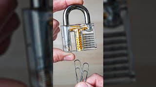 I learned to Open a Lock with Paperclips