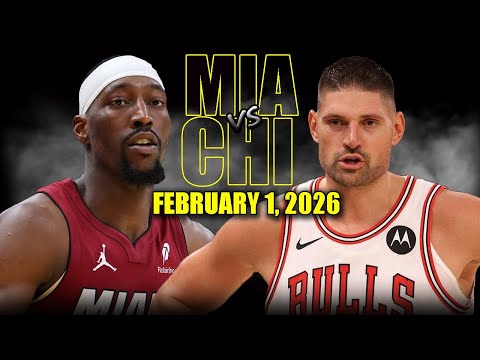 Miami Heat vs Chicago Bulls Full Game Highlights – February 1, 2026 | NBA Season
