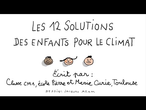 12 solutions des enfants pour le climat - 1 jour, 1 question