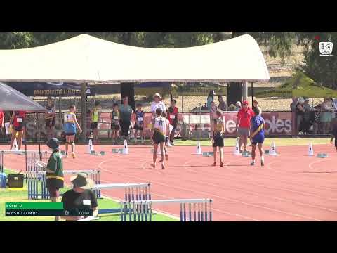 100-Meter-Lauf der Jungen U13, Vorlauf 3: Landesmeisterschaften im Mehrkampf 2024/25