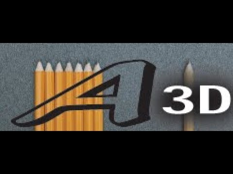 Very Easy! How to Drawing 3D Floating Letter "A"