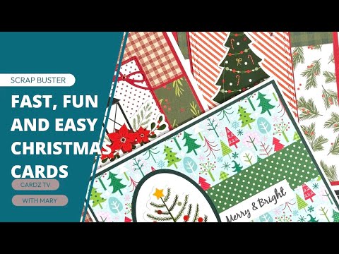 FAST, FUN AND EASY CHRISTMAS CARDS | SCRAP BUSTER
