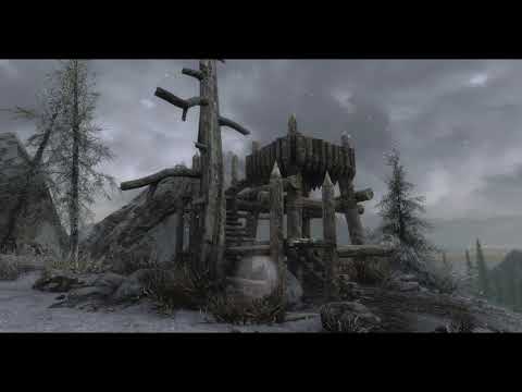Enderal Ambience | Frostcliff Mountains | Snow and Wind